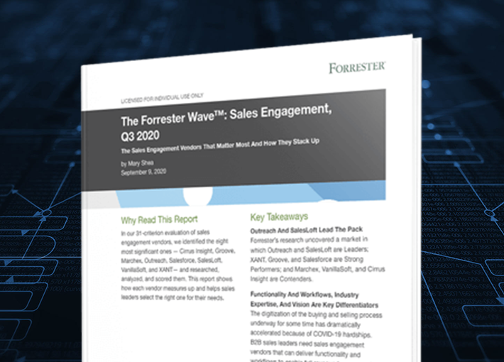 Forrester Sales Engagement Report Cover